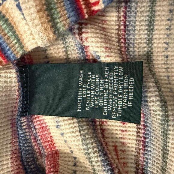 LRL Lauren Jeans Co. Vtg Southwest Dropped Waist Waffle Knit Dress Sz 1X - Picture 6 of 11